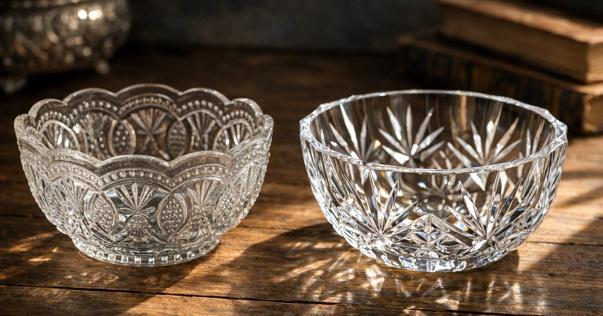 How to Tell the Difference Between Pressed Glass and Cut Glass